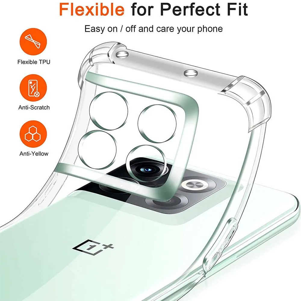 Прозрачная фотография для OnePlus 8T 10T 10R 9R 11 9RT 11R 10 Pro толстый противоударный мягкий