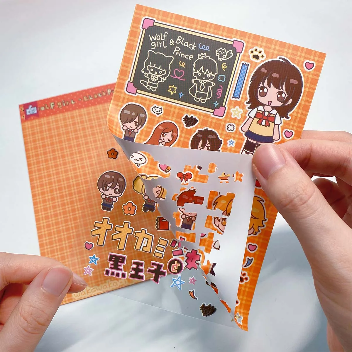 WAKAWAKA 6 шт. кавайные наклейки с персонажами для скрапбукинга пятью галстуками