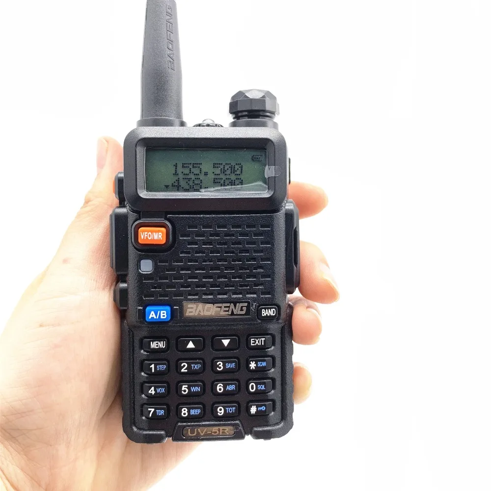 2PCS BaoFeng UV 5R Walkie Talkie 5w CB Ham Radio hf fm Transceiver 128CH VHF&UHF Handheld Radio Station For Hunting 10km UV-5R