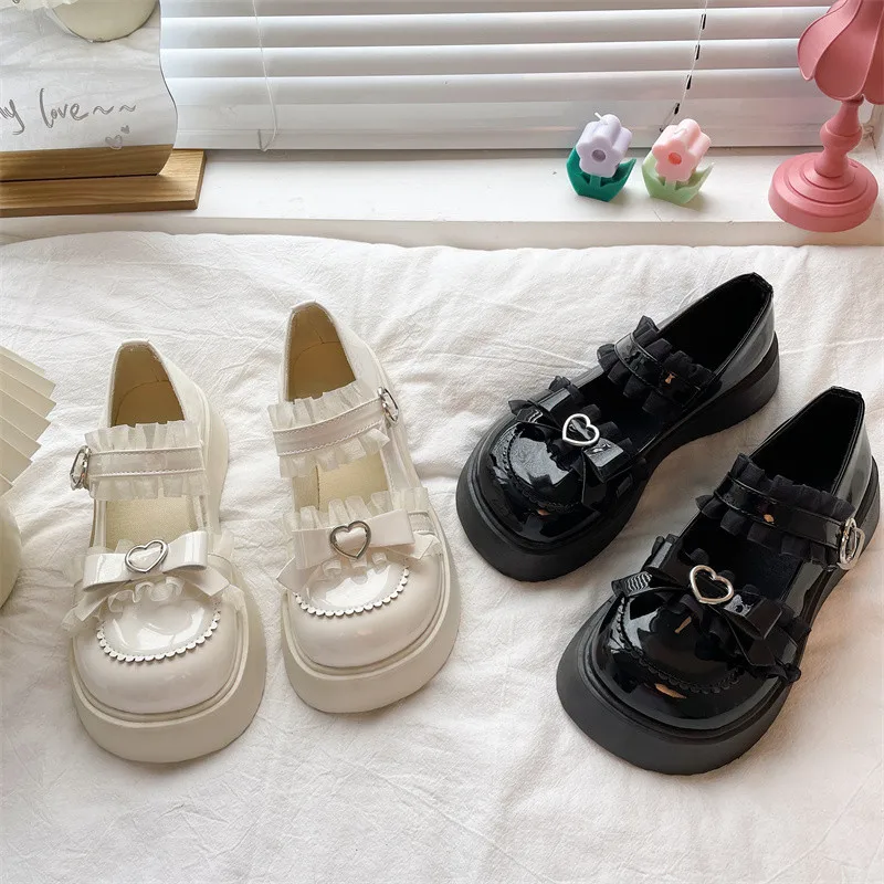 

Shoes Woman 2022 Clogs Platform Oxfords Female Footwear Autumn British Style New Creepers Leather Dress Fall Summer Preppy Mary