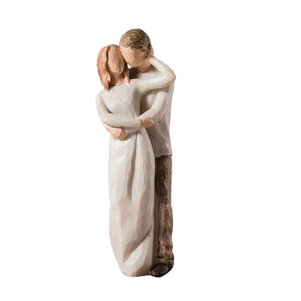 

Nordic Style Love Resin Figurine Desktop Ornaments Happy Couple Crafts