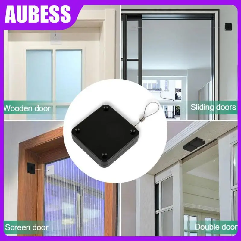 

Bracket Door Door Stopper Pull Automatic Door Closer Punch-free Automatic Sensor Automatic Sensor Punch-free Adjustable Acrylic