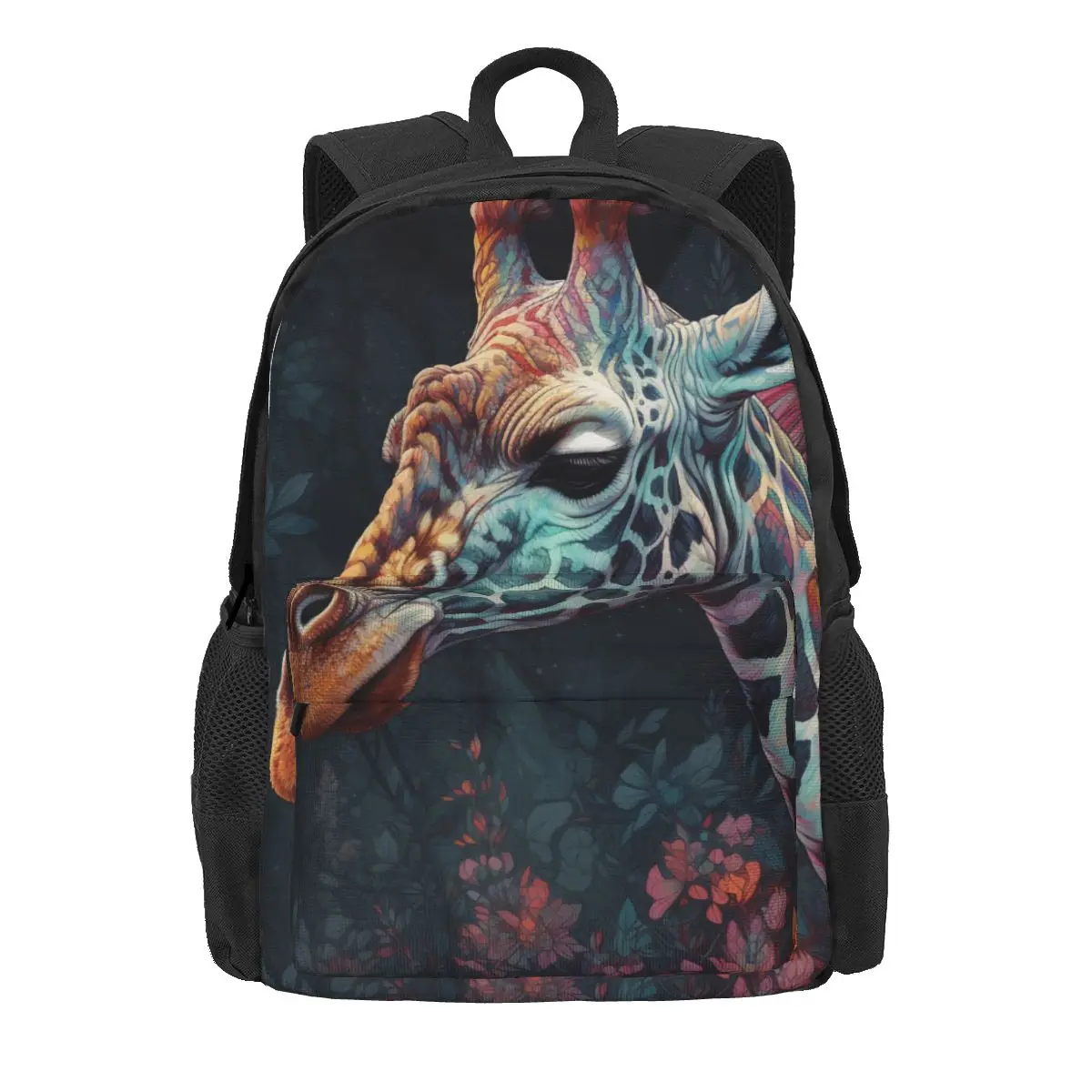 

Яркая красочная картина рюкзак с изображением жирафа, студенческие Унисекс Легкие школьные ранцы для походов, высококачественный рюкзак