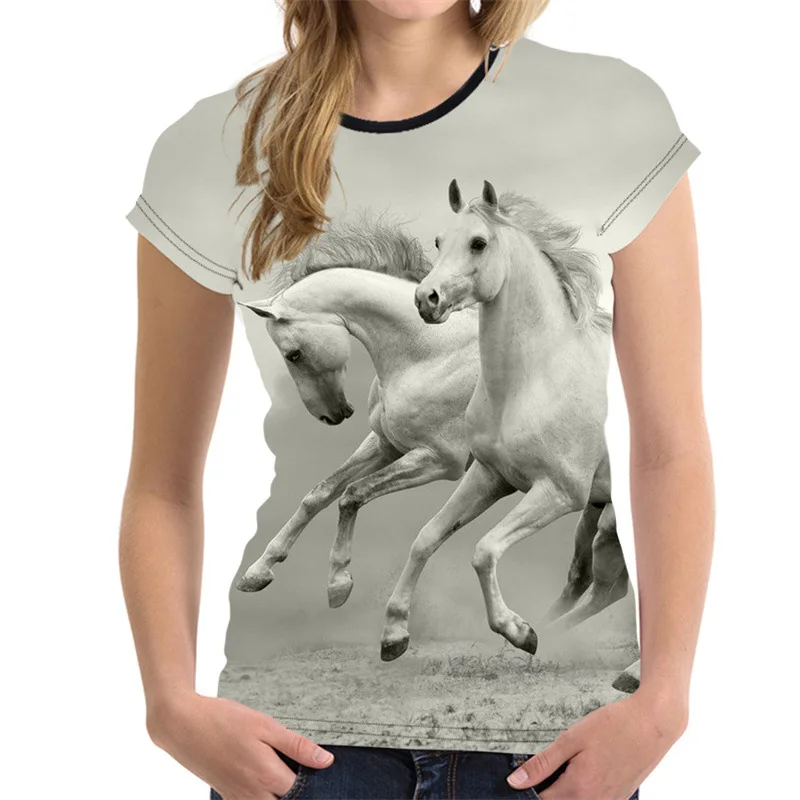 Женская футболка с принтом животных