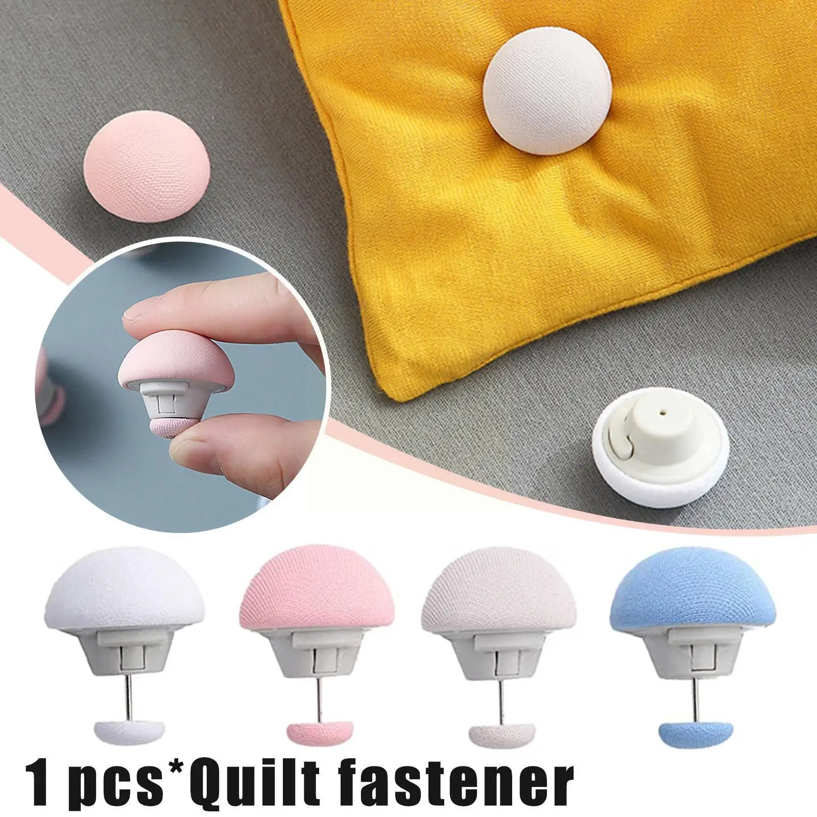 

8PCS Mushroom Duvet Cover Holding Clip Anti-Slip Quilt One Key Pegs Buckles Blanket Sheet Fastener Unlock Clip Clothes Bed P7P6