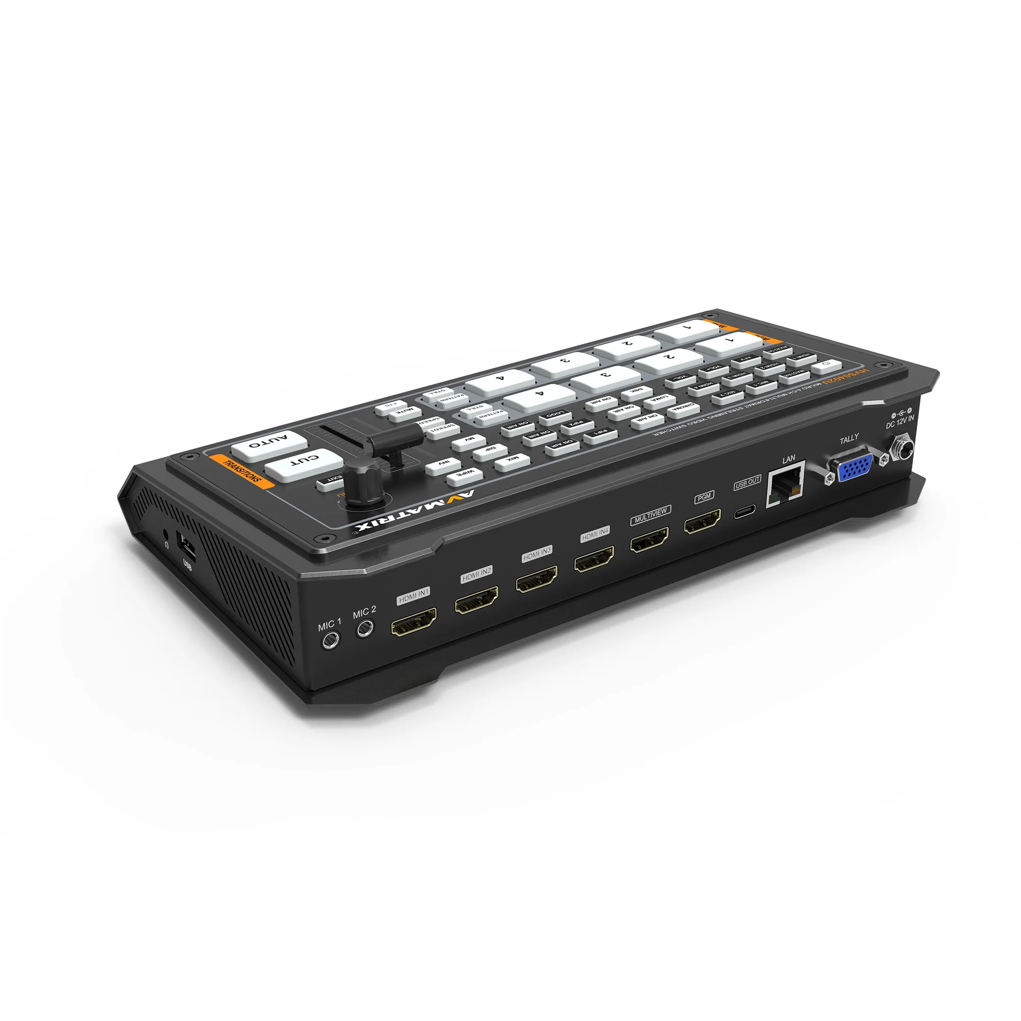 Фото AVMATRIX HVS0402U Переключатель видео Прямая трансляция MICRO 4-канальный HDMI-совместимый мульти-виходной мультиформатный аудиомикшер №4