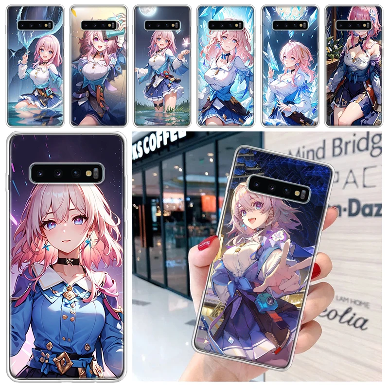 Honkai Star Rail March 7 мягкий чехол для телефона Samsung Galaxy S24 S23 S22 S21 Ultra S20 FE S10 Plus S10E S9 S8 +