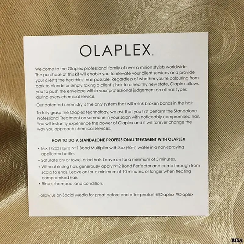 Olaplex No.1 Bond множитель No.2 перфлектор самостоятельное профессиональное лечение