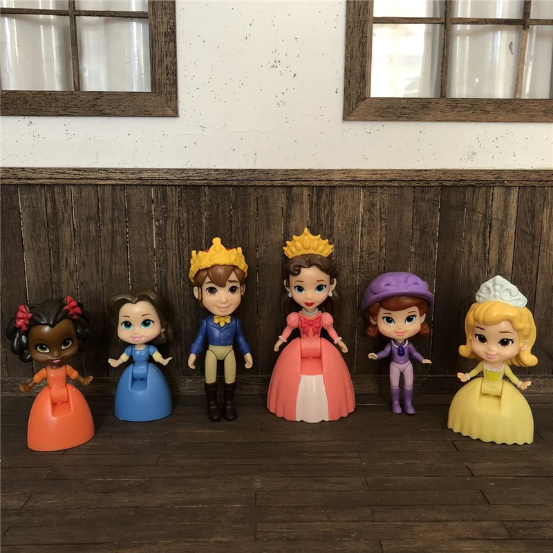 

Cute Disney Sophia Princess Girl Play House Toy Action Figure Collectible Model Toys Kids Gift Table Ornament