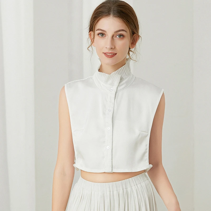 

Винтажный воротник-обманка для дам воротник-стойка съемный воротник рубашки женские кружевные цветочные накладные воротники полурубашки ...