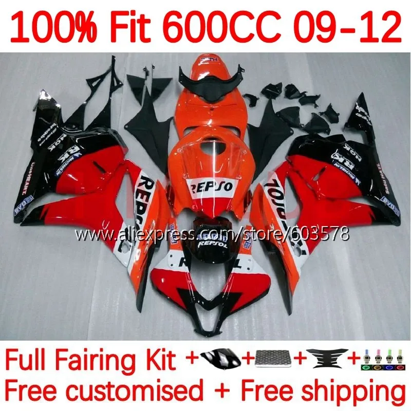 

Injection For HONDA CBR 600 CBR600 RR CC 600RR F5 CBR600RR 2009 2010 2011 2012 600CC 09 10 11 12 Fairing 146No.8 respol red