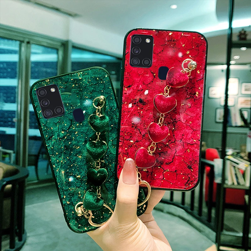 For Samsung A23 Case Luxury Plush Colorful Love bracelet Phone Case For Samsung Galaxy A32 A50 A11 A31 A71 A52 A72 A12 A22 A21S