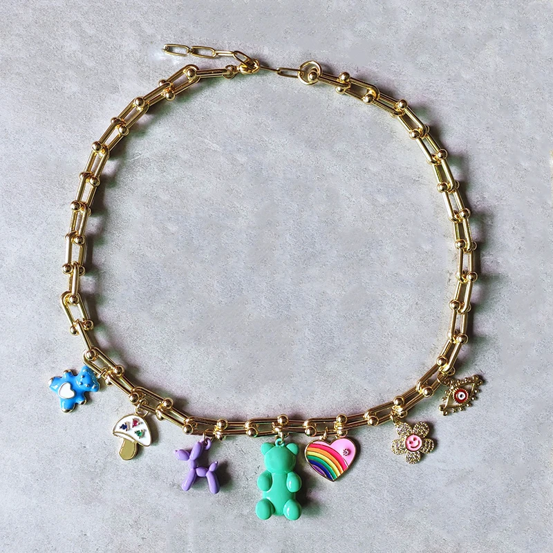 

Цепочка с подвеской в виде медного медведя