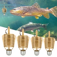 1pcs 20304050g fishing feeder professional bait cage trap basket holder fishing goods tackle accessories supplies