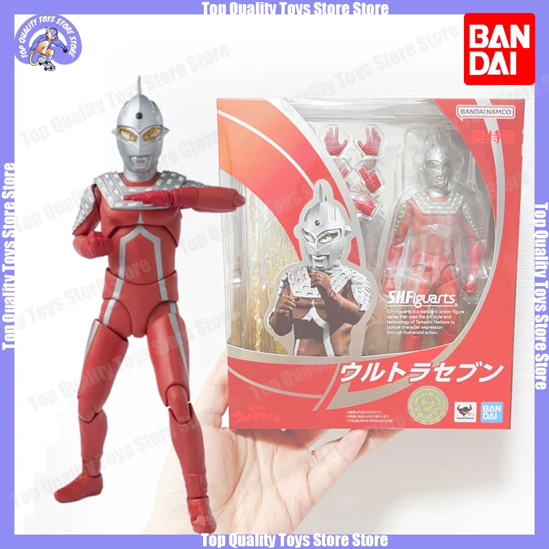 

Bandai Anime Action Figure 15cm Original Shf Ultraman Seven Model Toy Collection 1/12 Figure Pvc Model Adult Birthday Gifts