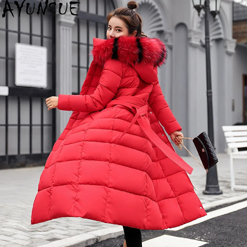 

2023 Warm Winter Coat Women Jacket Long Down Cotton Jacket for Women Elegent Hooded Padded Jacket Tide Casaco Inverno Feminino F