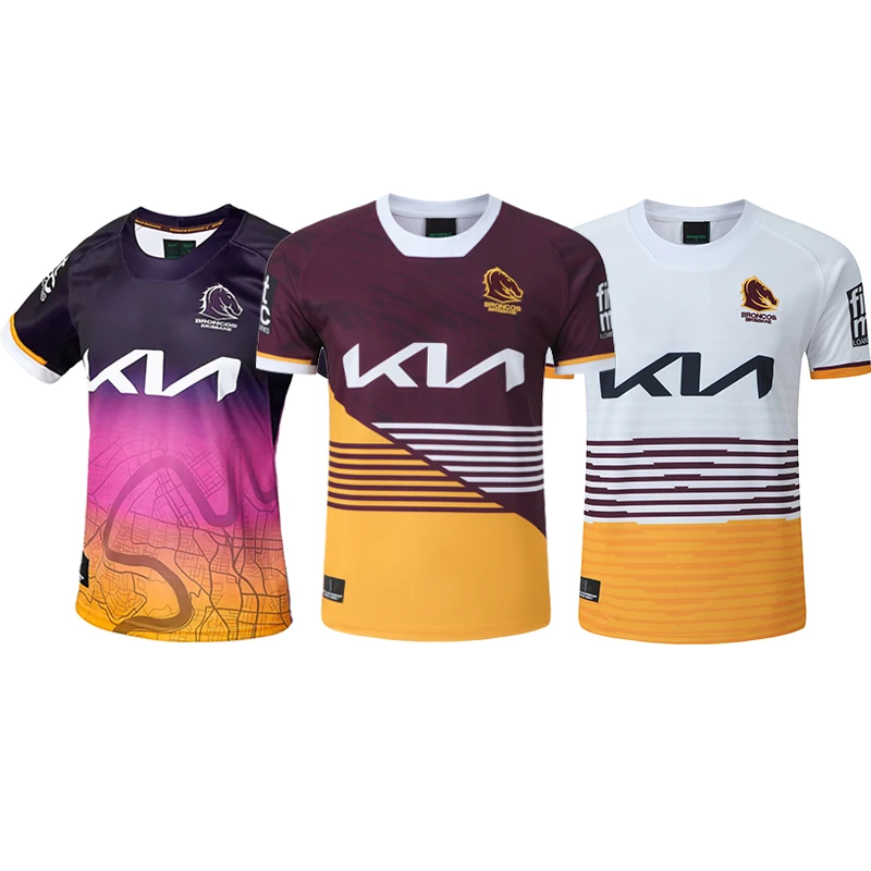 

2023 Australia Brisbane Broncos Rugby Jersey Retro Home Away Vest Singlet Men's Shirt Top Quality Free Delivery Size: S-5XL