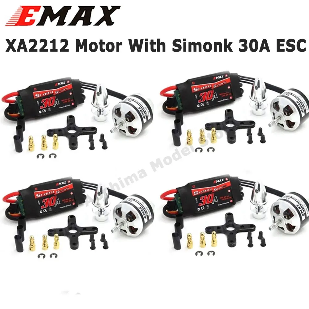 Мотор EMAX XA2212 820KV 980KV 1400KV с Simonk 30A ESC с комплектом 1045 props для модели RC для F450 F550 радиоуправляемого квадрокоптера