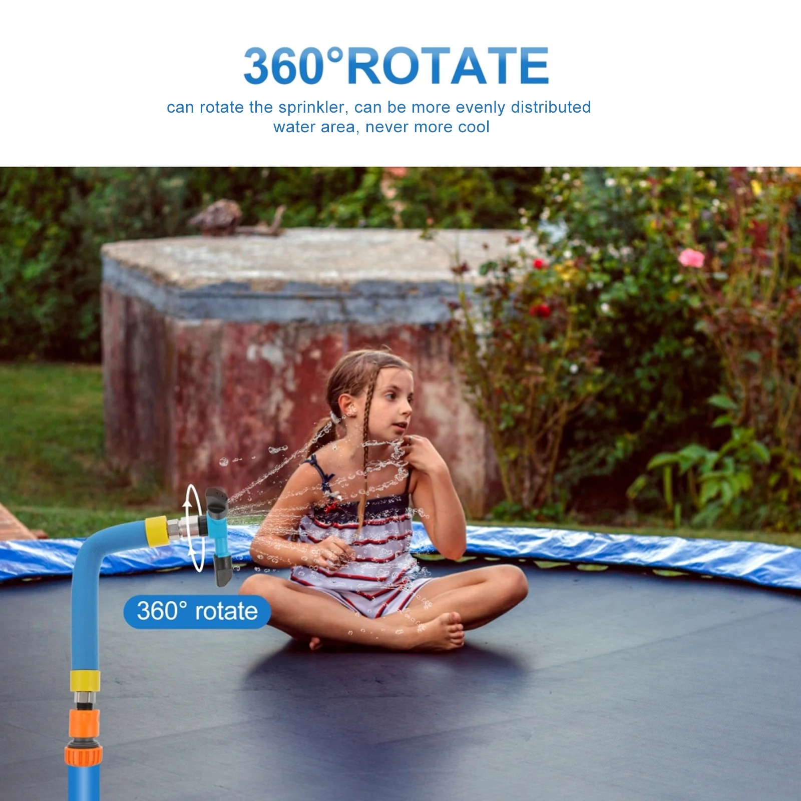 Спринклер для батута вращающийся распылитель заднего двора летний