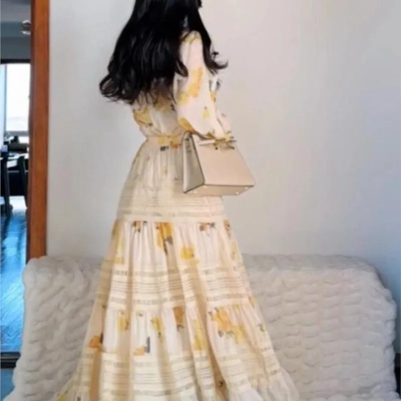 Новый стиль платикодон Великолепный цветочный французский чай разрыв длинная