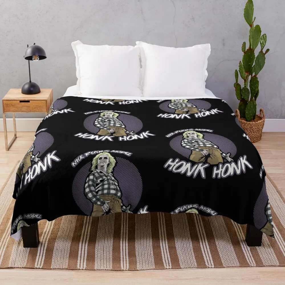 

Роскошное утолщенное Флисовое одеяло от Beetlejuice HONK