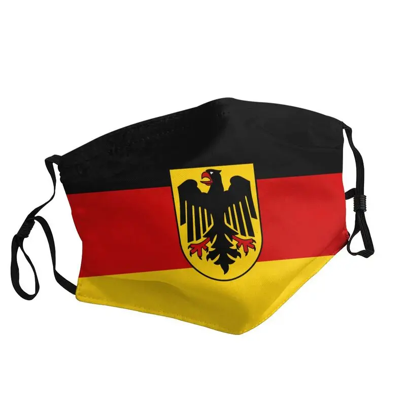 

Germany Flag Breathable Mouth Face Mask Unisex Adult German Patriotic Anti Haze Dust Mask Protection Cover Respirator Muffle