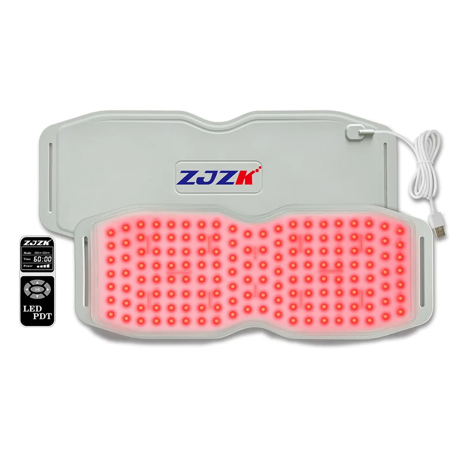 Красный рельефный силиконовый ремень для фототерапии устройства инфракрасной