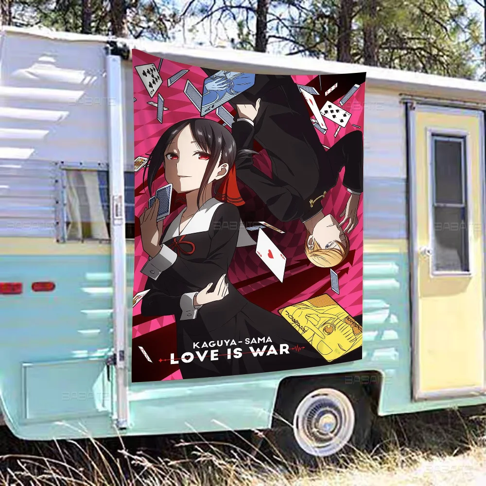 Аниме Кагуя Сама Love Is War красочный флаг настенный богемный баннер Мандала
