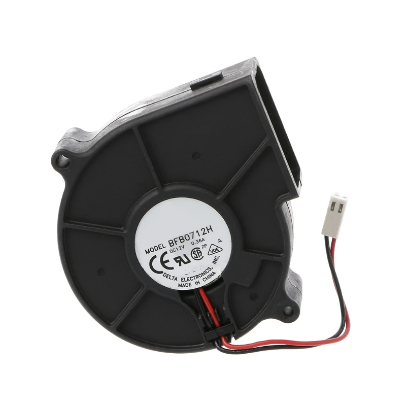 

2900RPM Cooling Fan BFB0712H Centrifugal Fans Two Balls for DELTA 7530 12V 0.36A Projector Blower P9JB