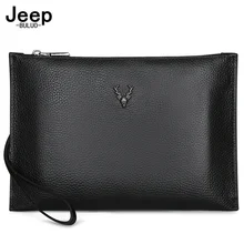 Jeep Buluo New Alligator Skin Men Luxury Wallet Handbag Genuine Leather Large Capacity Mens Long Clutch Leisure Single Zipper