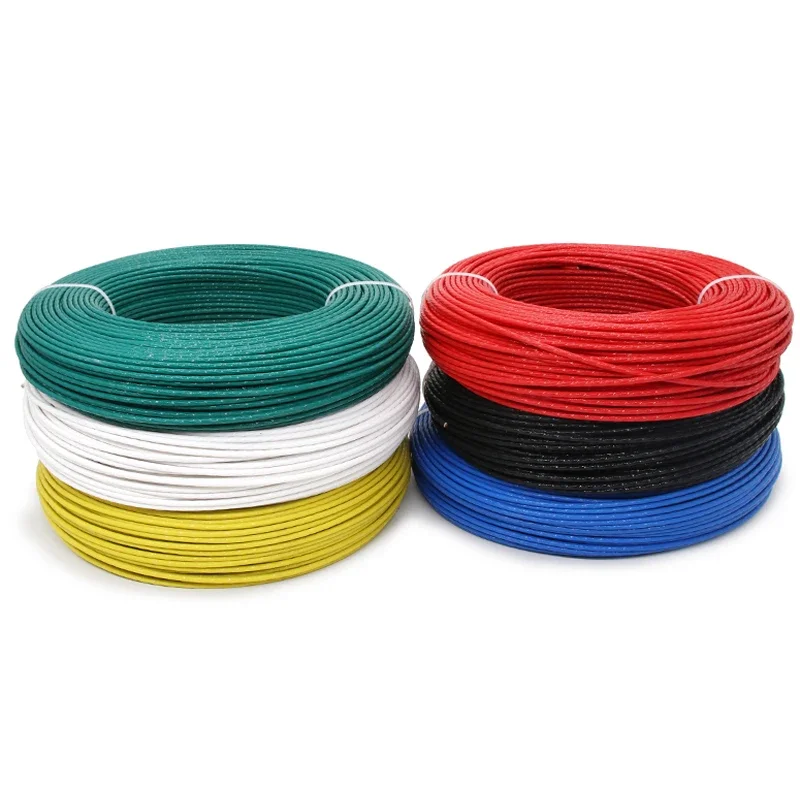 5/10 м ПТФЭ посеребренный провод высокой чистоты OFC 30 ~ 10 AWG медный аудиокабель для