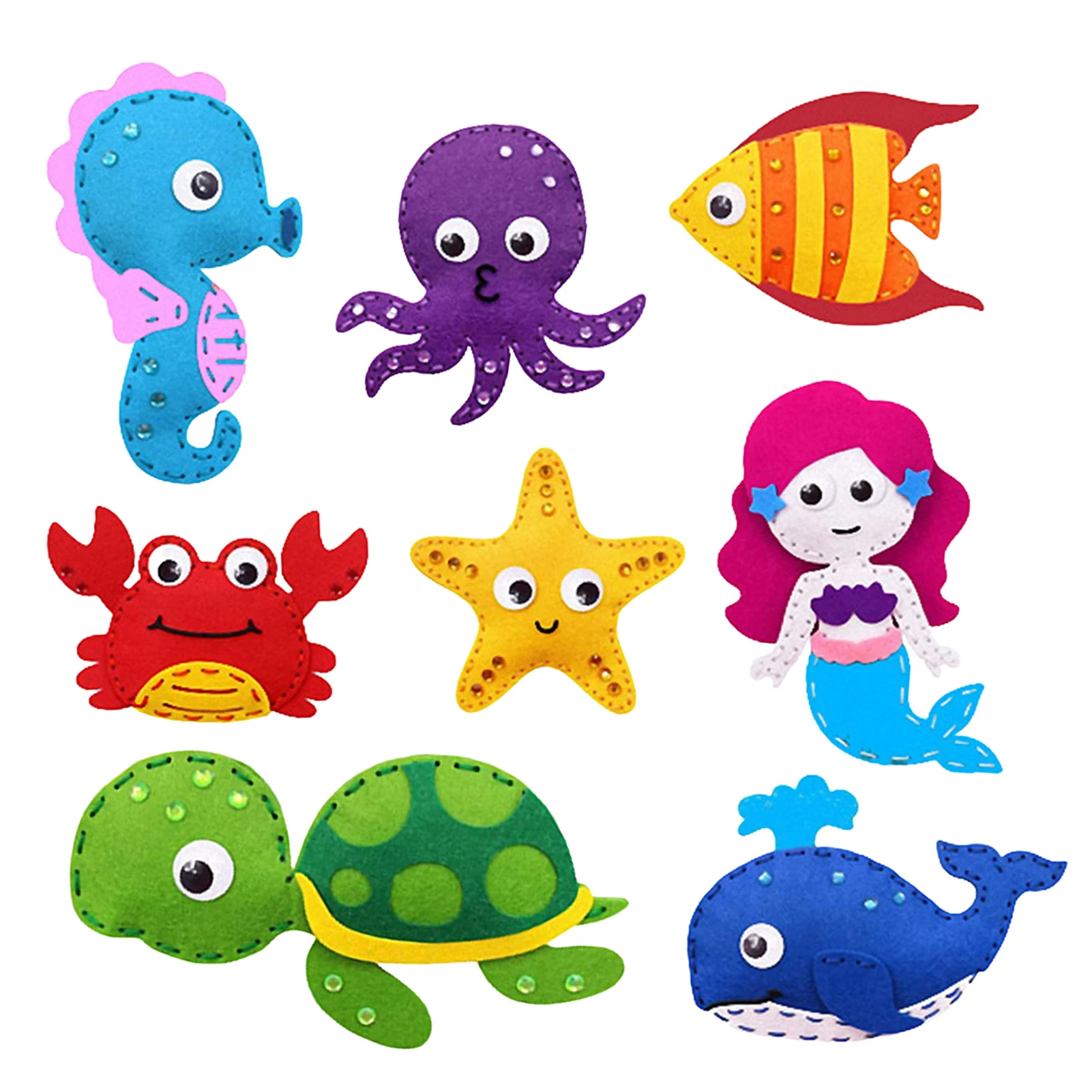 Наборы для шитья kidssew набор детских войлочных животных и забавные наборы своими