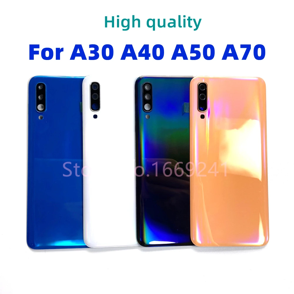 

Back Cover Battery Door Parts For Samsung Galaxy A70 A705 A50 A505 A40 A405 A30 A305 Rear Phone Housing Case Camera Lid Lens