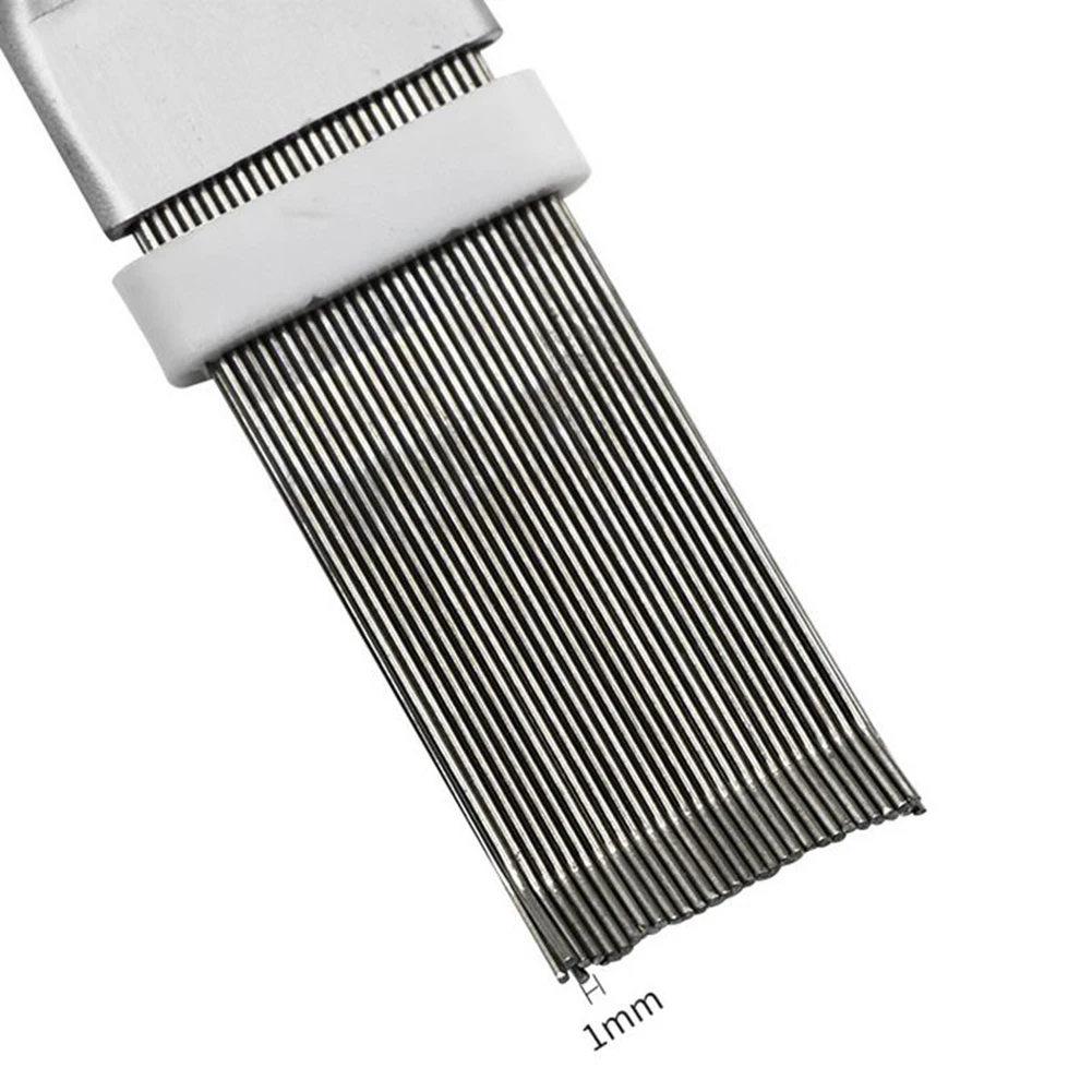 High quality New Fin Comb Kit Aluminum Condenser Green Plastic Refrigeration Stainless Steel Tool Air Compact Fin