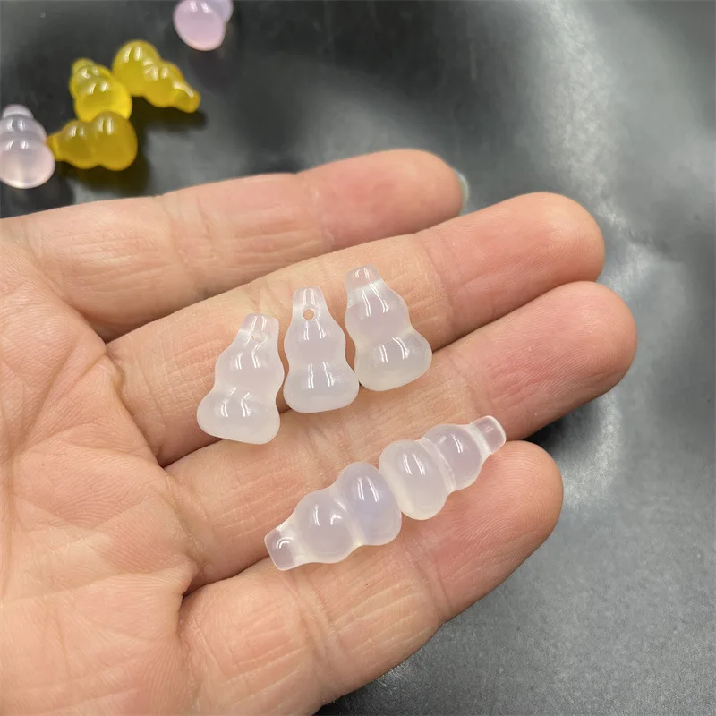 Дешевая Нефритовая розовая халцедоновая Агатовая стерео маленькая Желтая Тыква