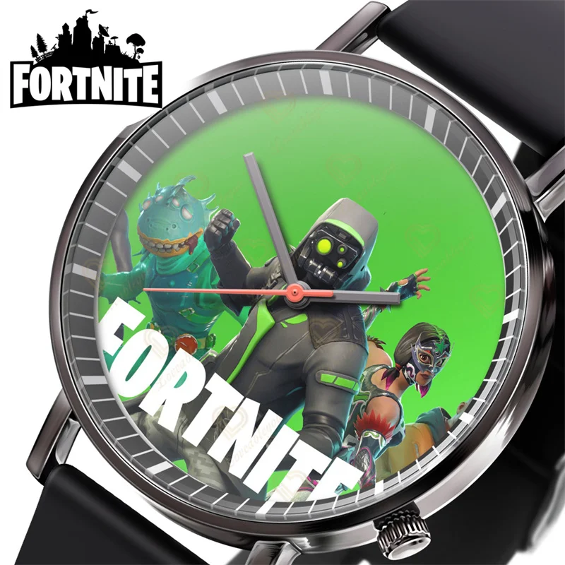 

Fortnite Men Women Quartz Watches Battle Royale Print Quartz Wristwatch Female Buckle Clock Student Watch Christmas Gift