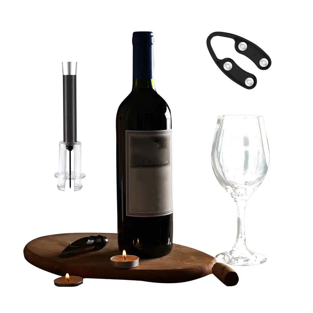 

Штопор для винных бутылок с воздушным насосом, штопор с воздушным давлением, Быстросохнущий штопор, инструмент для винных пробковых крышек,...