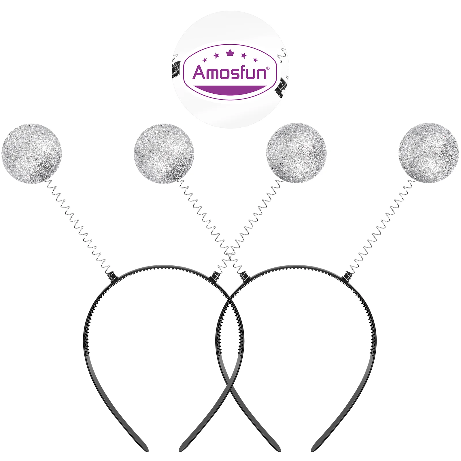 

2 Pcs Alien Antenna Headbands Spring Balls Creative Alien Costume Accessories for Adults and Kids