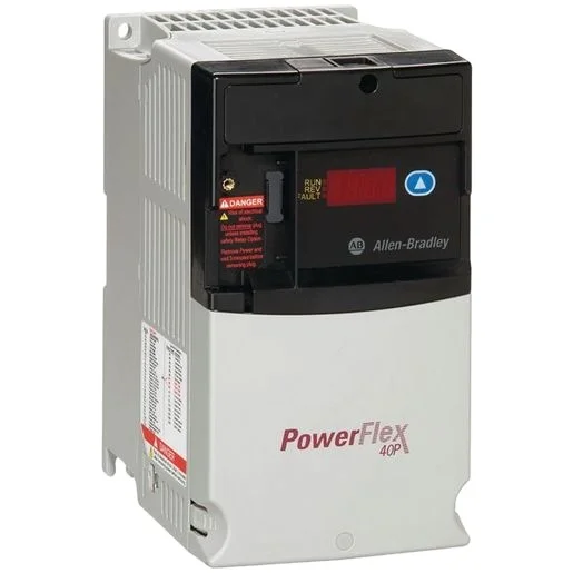 

Allen Bradley 22D-D2P3N104 PowerFlex 40P- 0.75 kW (1 ) AC Drive