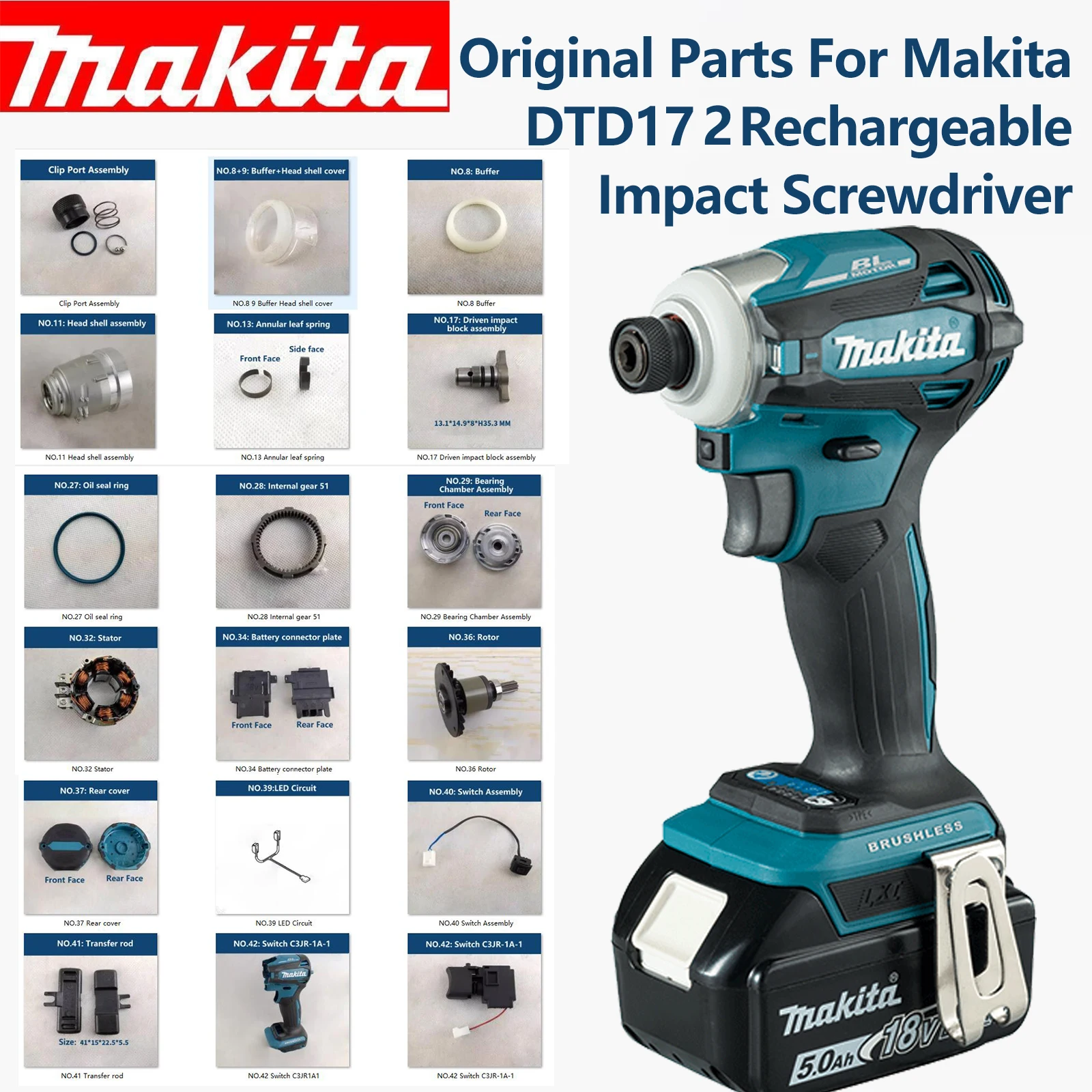 Оригинальный телефон переключатель в сборе перезаряжаемый ударный шуруповерт