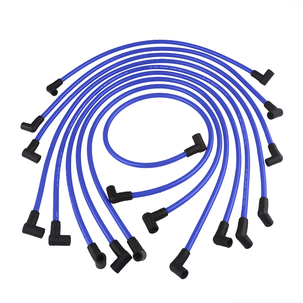 

Синие Провода Катушки Зажигания 10,5 Мм Для Chevy 350-427 V8 SBC BBC, Комплект Кабелей Зажигания
