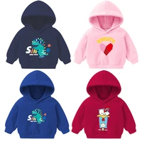 2022 baby boys girls clothes winter autumn hoodies pullovers korean kids thicken fleece hoodies sweatshirt childrens clothing