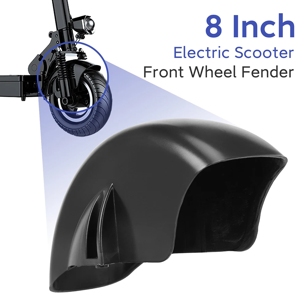 

8 Inch Electric Scooter Front Wheel Plastic Fender Waterproof Replaceable Baffle Scooter Tire Splash Fender Mudguard Accessories