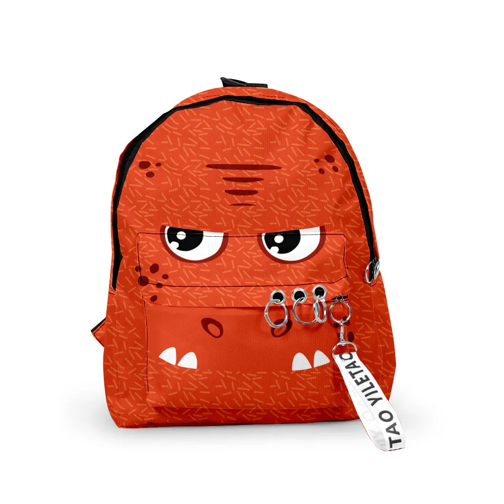 

Popular Popular animal Backpacks Boys/Girls pupil School Bags 3D Print Keychains Oxford Waterproof Funny Cute Small Backpacks