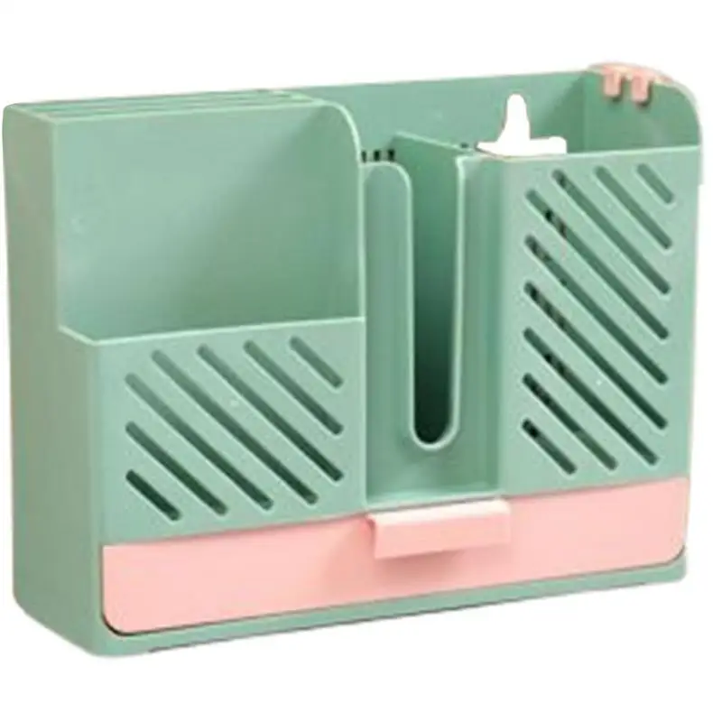 

Cutlery Storage Box Multifunctional Draining Chopstick Cage With Drain Hole Kitchen Wall Mounted Or Standing Chopsticks