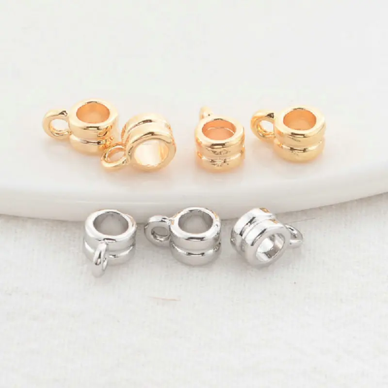 

Подвески для браслетов, размером 6 на 9 мм, 14 к, латунные, Круглые, для рукоделия, 20 шт.