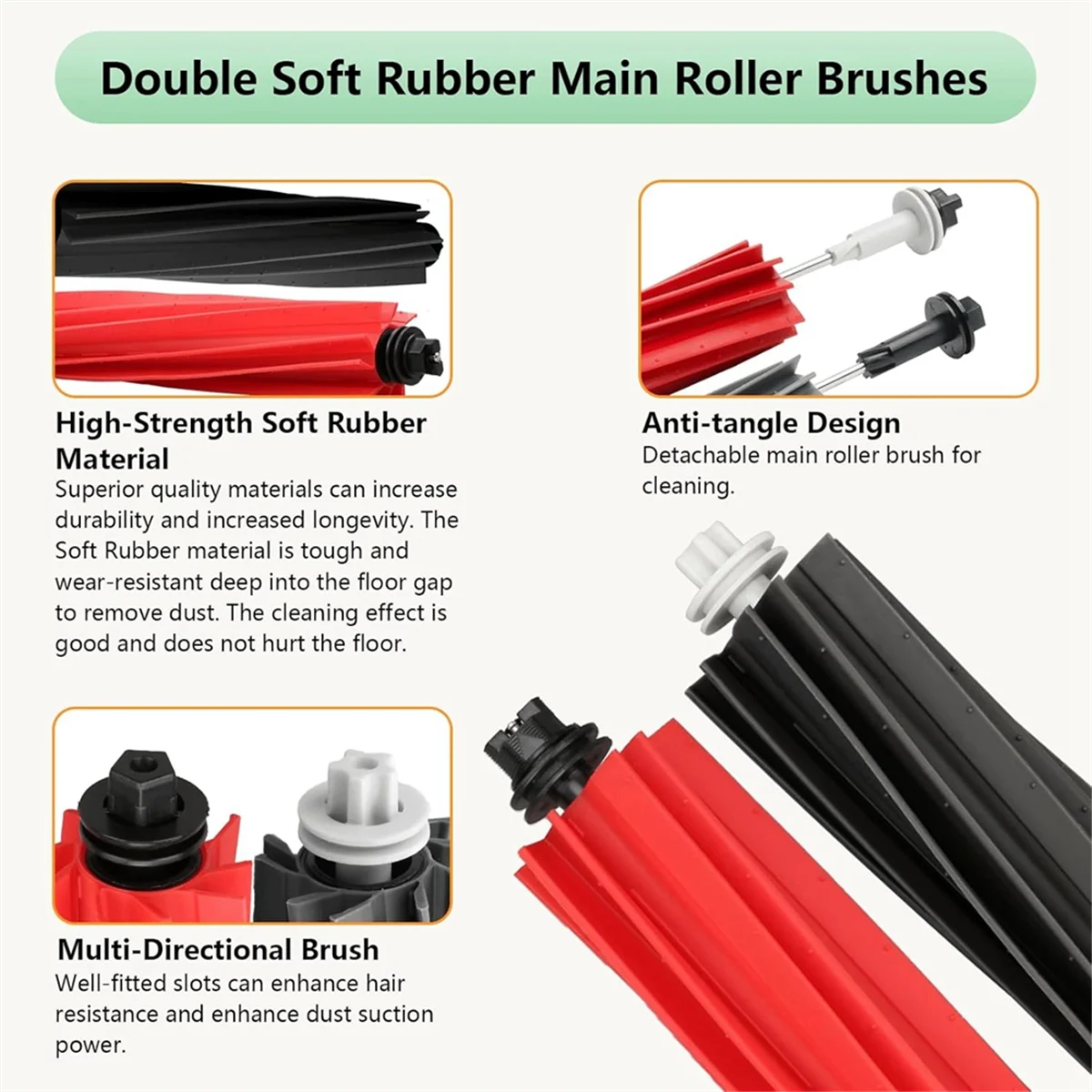 Для Roborock Q8 Max Max+(Plus) Q5 Pro Pro+(Plus) Робот-пылесос Основная боковая щетка Hepa-фильтр Сумки