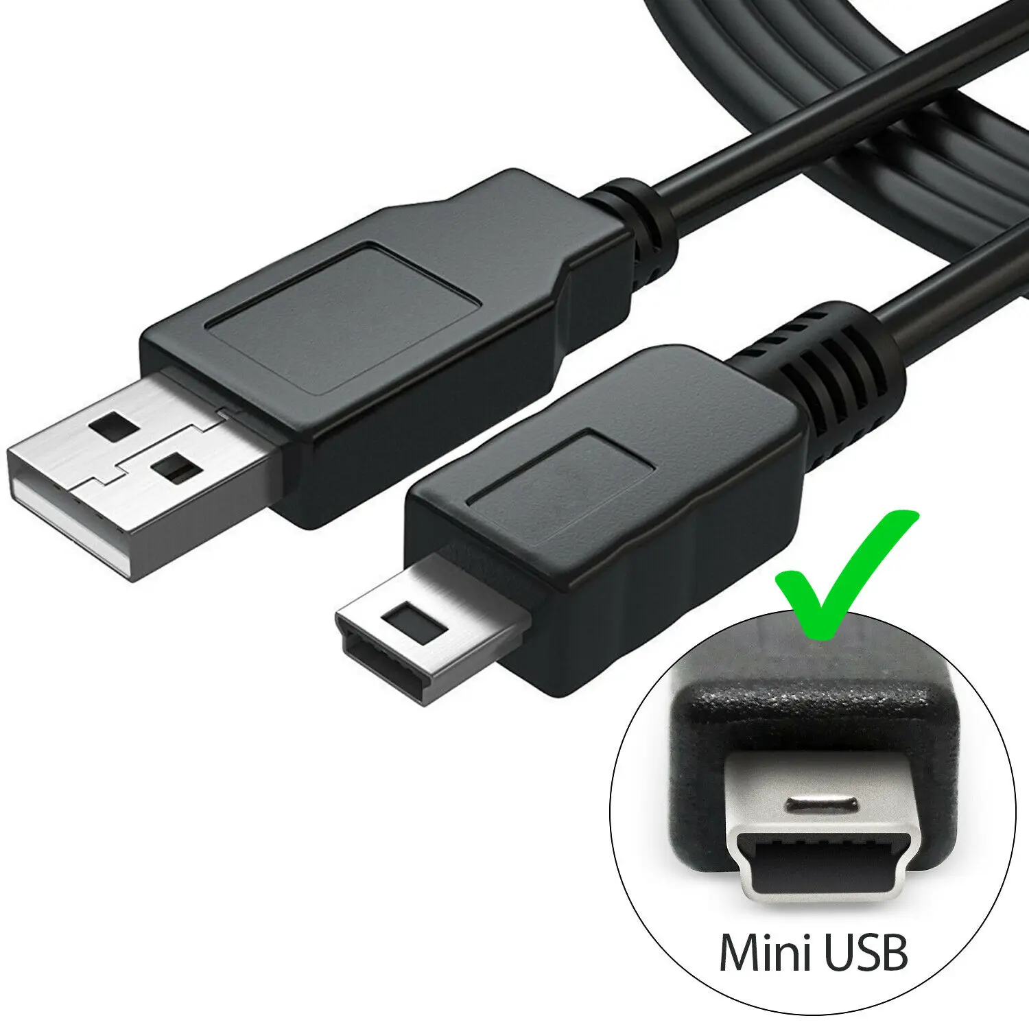 

50pcs Mini USB2.0 Cable V3 5Pin Mini USB to USB Fast Data Charger Cables for MP3 MP4 Player Car DVR GPS Digital Camera HDD Smart