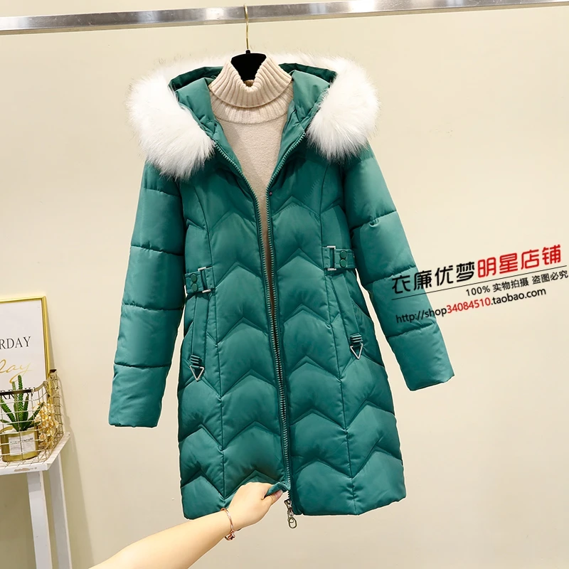 

Down Padded Coats Women's Mid-Length 2022 Winter New Korean Version Slim Winter Padded Jacket Thickened Coat
