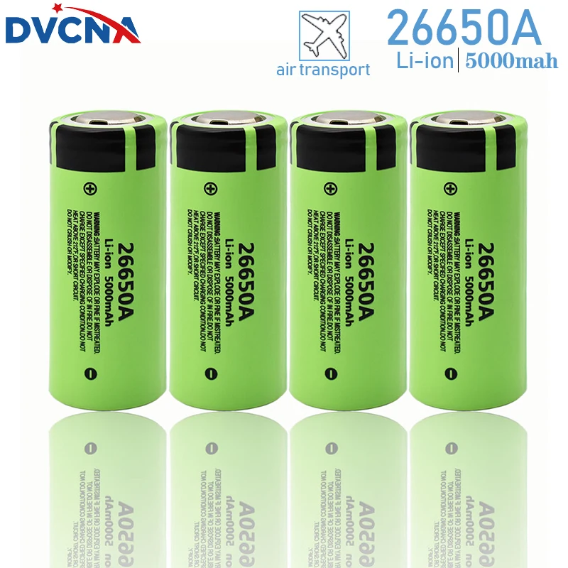 

NEW 100% Original 26650 20A Power Rechargeable Lithium Battery 26650A , 3.7V 5000mah Suitable for Flashlight